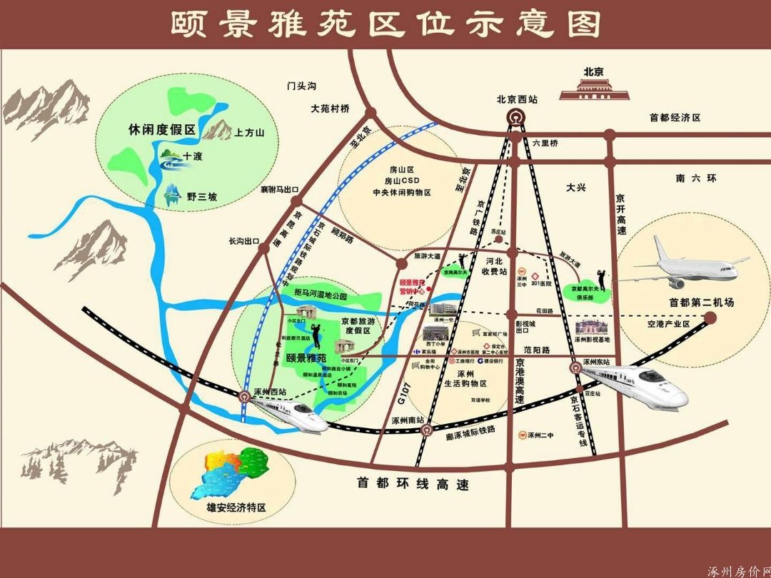涿州颐景雅苑交通区位图照片
