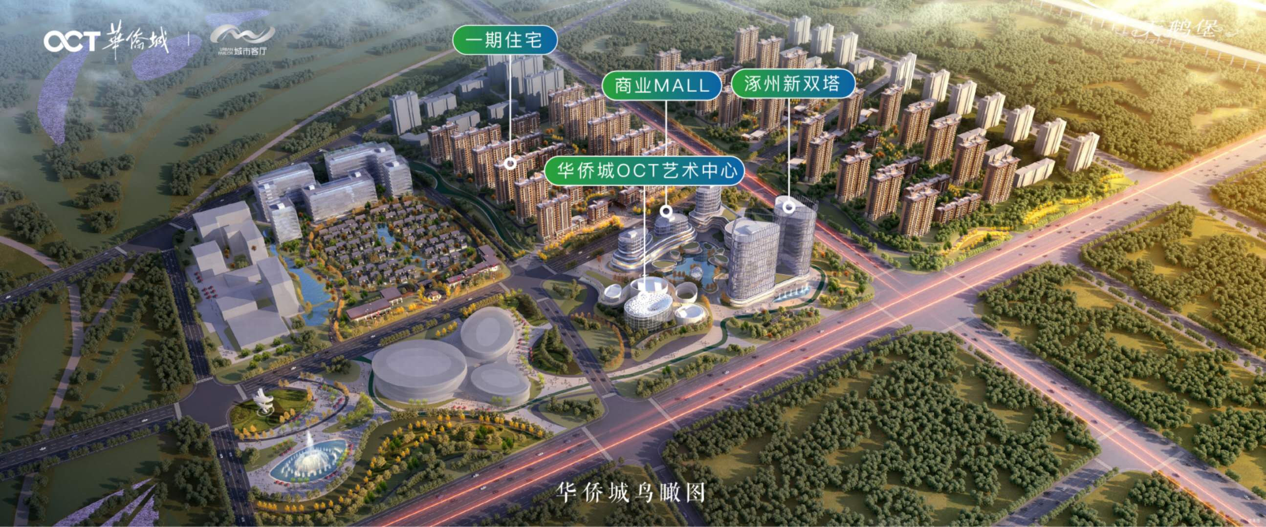 涿州华侨城规划沙盘图
